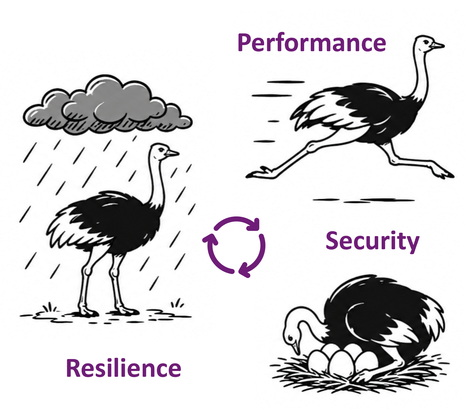 Resilient computer system design illustration